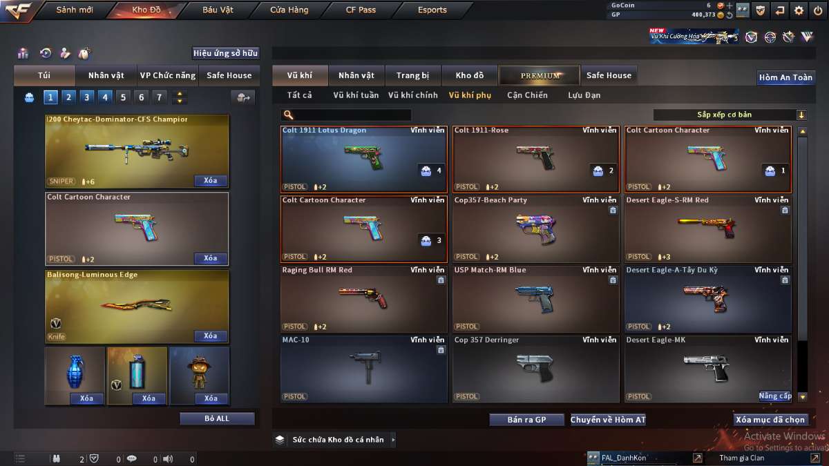 shop acc cf uy tin gia re